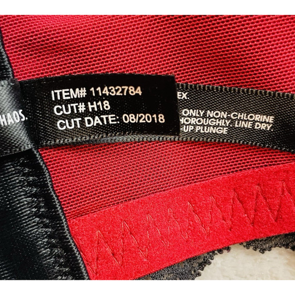 Torrid Curve Removable Strap Push Up Bra Womens 46D Red Black Lace Underwire - Picture 6 of 8